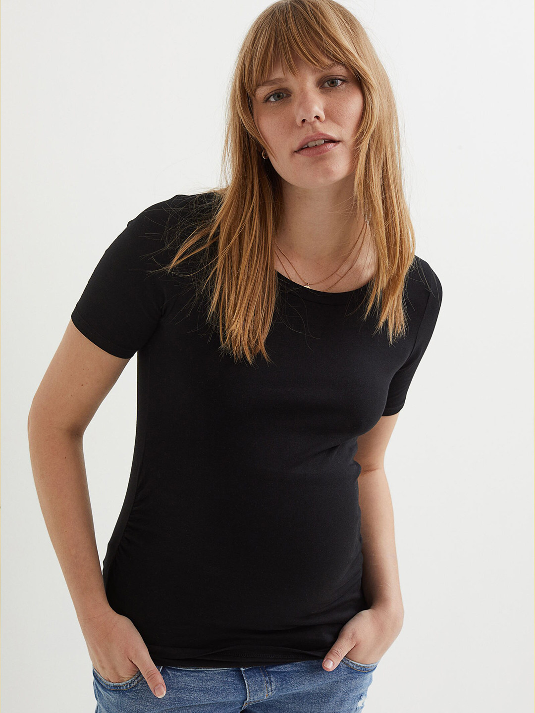 

H&M MAMA 2-Pack Black Jersey Tops
