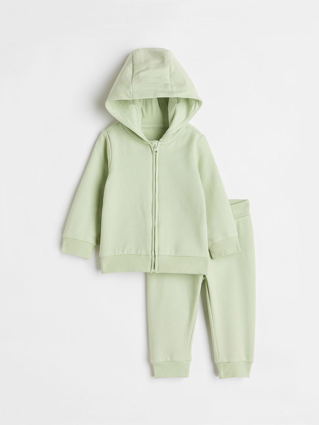 

H&M Girls Pastel Green 2-piece Sweatshirt Set