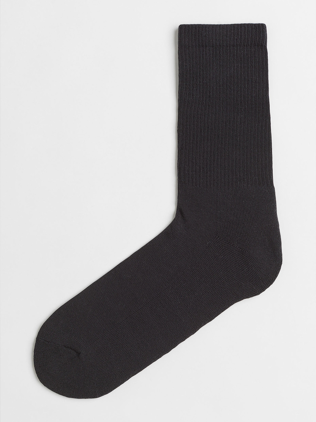 

H&M Men Black Above Ankle Length Fine-Knit Socks