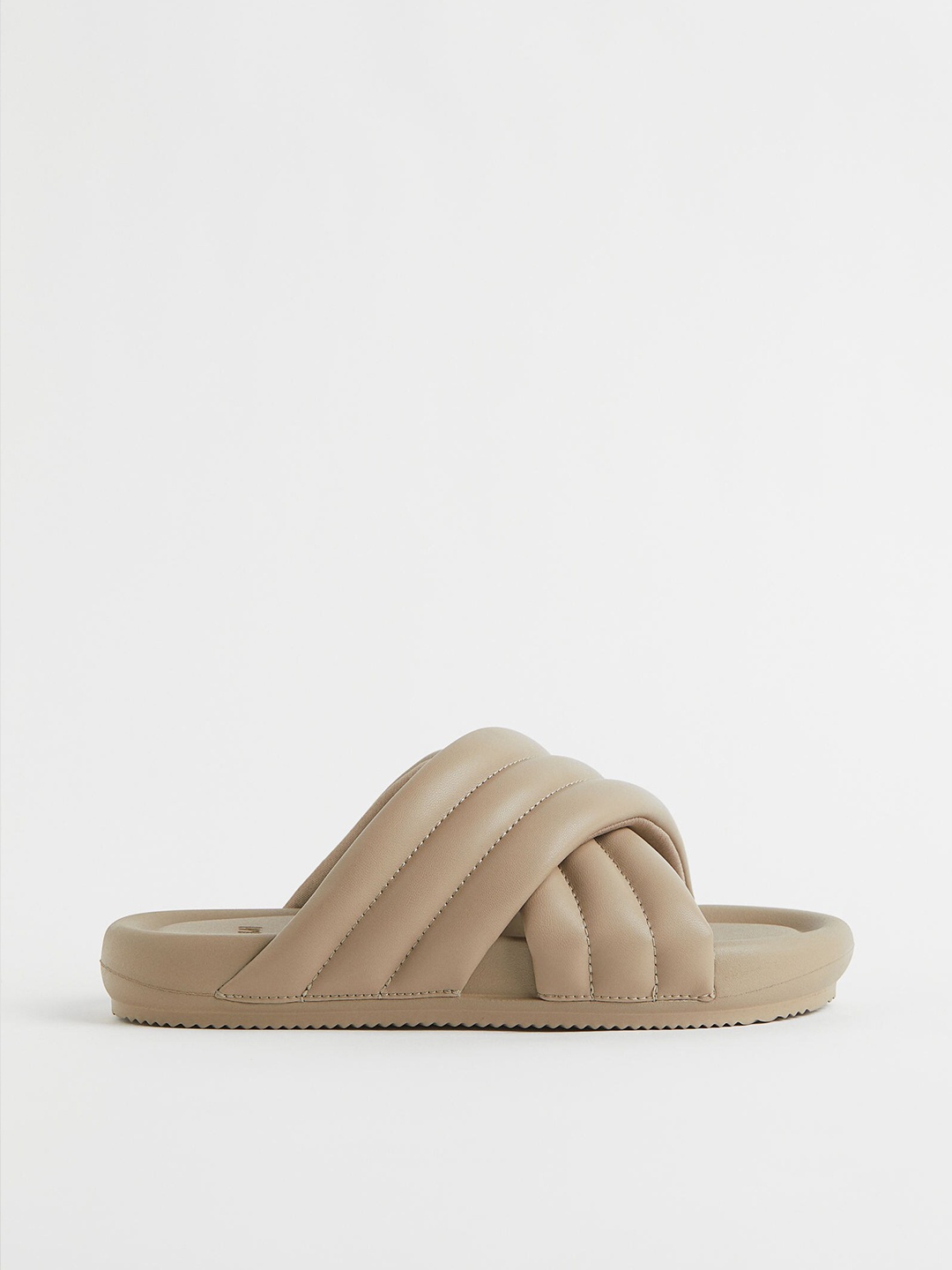 

H&M Beige Women Self Design Slides