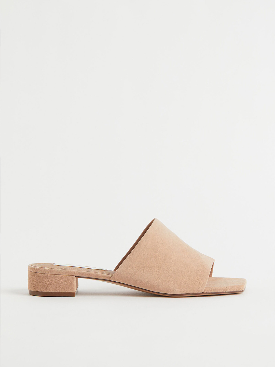 

H&M Women Beige Suede Mules