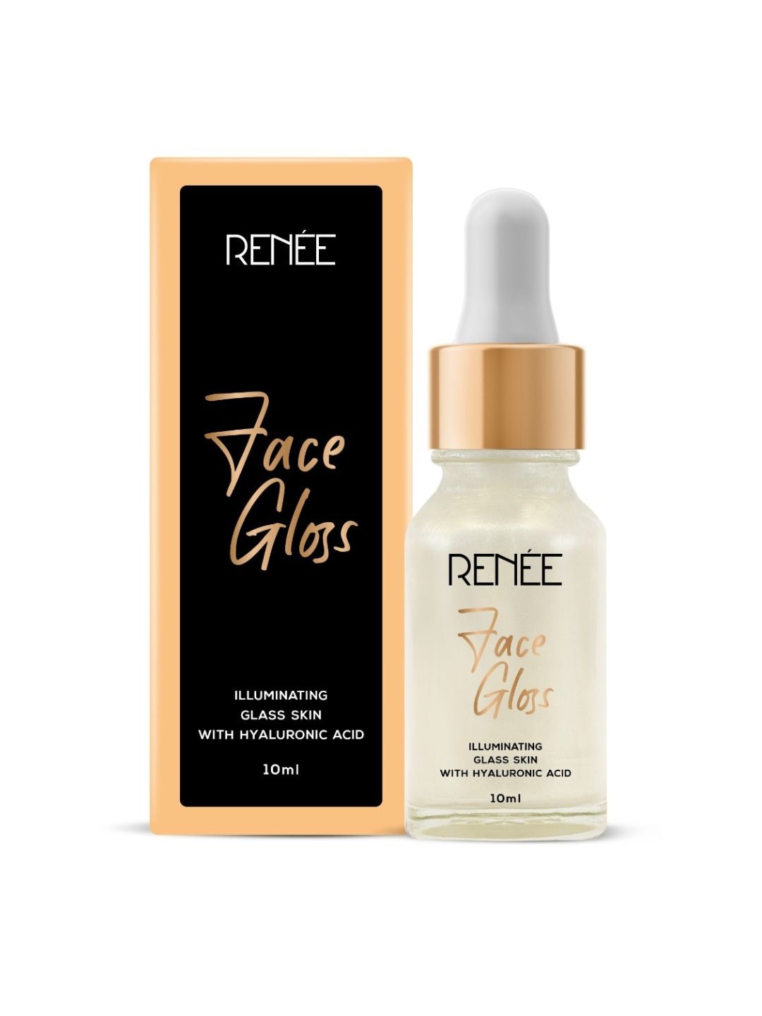 

RENEE Face Gloss Illuminating Face Serum with Hyaluronic Acid - 10ml, Gold