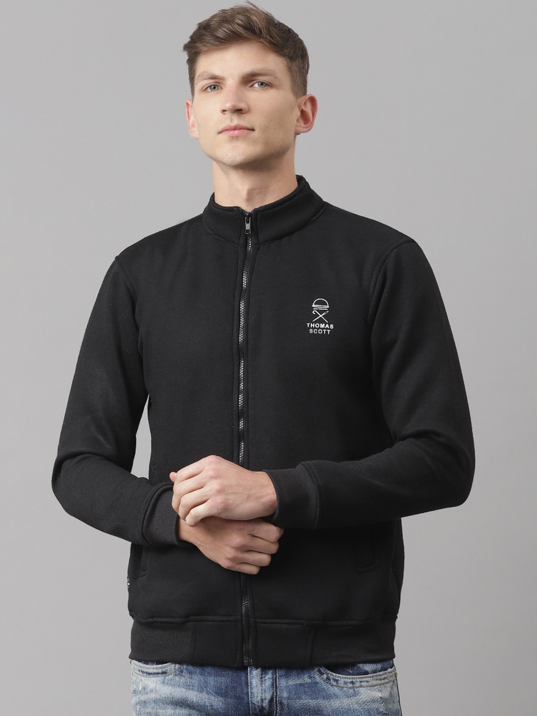 

Thomas Scott Men Black Sustainable Sweatshirt
