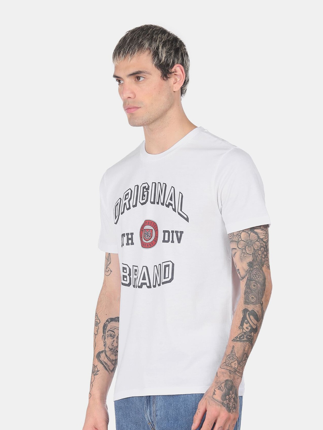 

Aeropostale Men White Typography Printed T-shirt