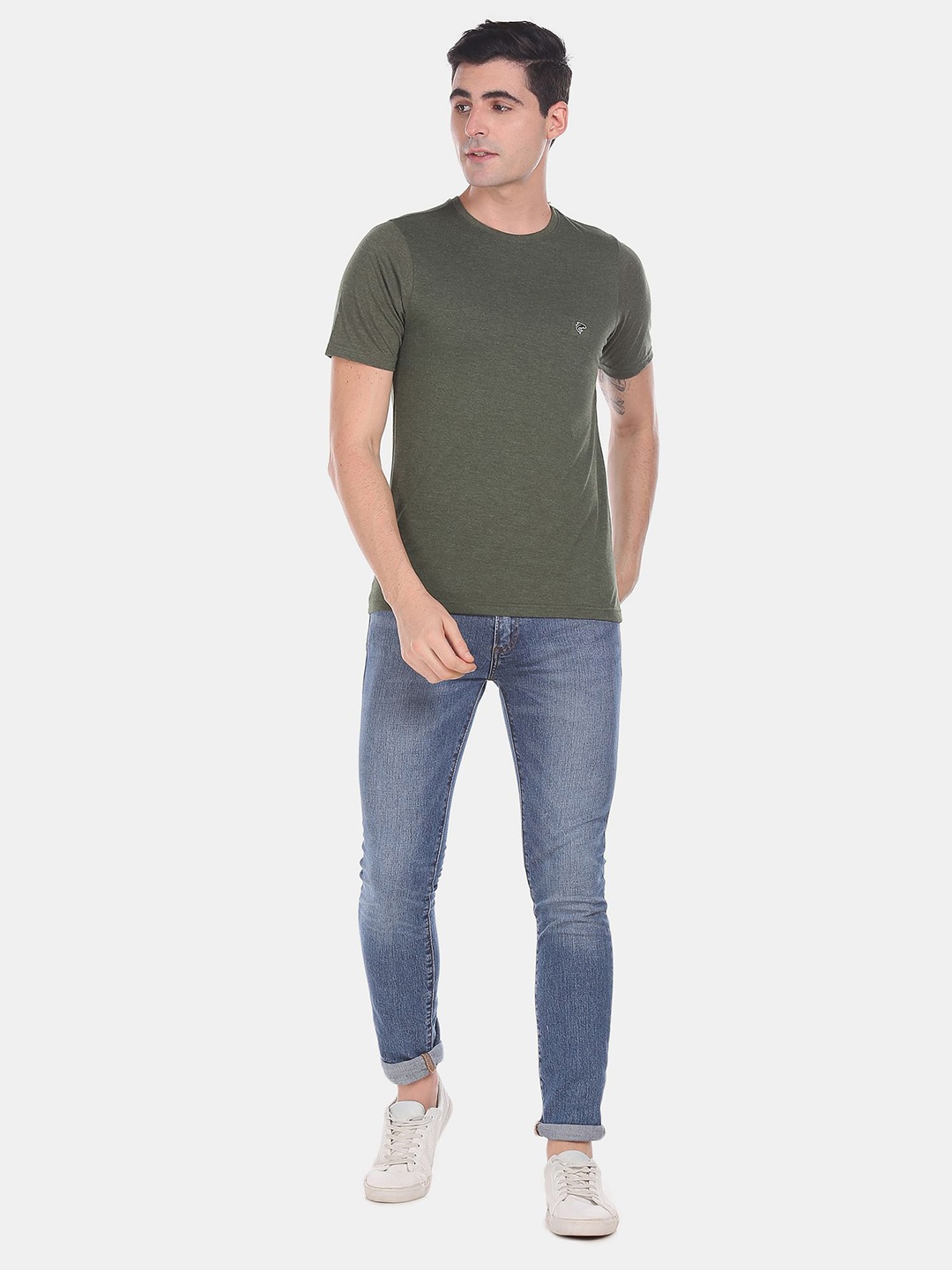 

Ruggers Men Assorted Pack Of 2 Solid Regular Fit T-shirts