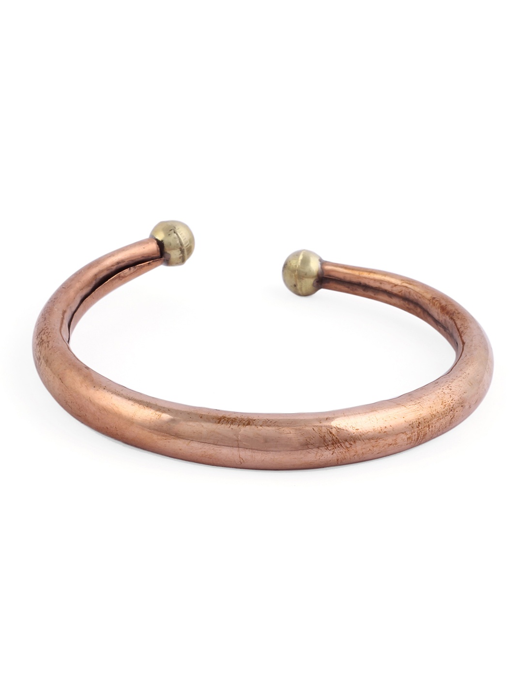 

EL REGALO Men Brass Antique Copper-Plated Kada Bracelet