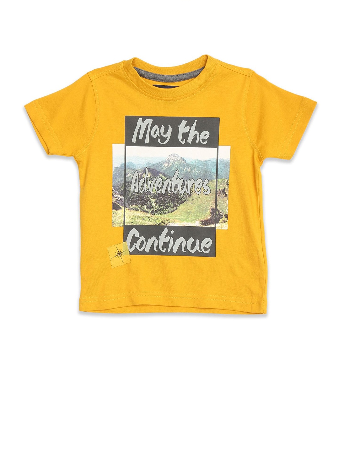 

Cherokee Boys Yellow Printed T-shirt
