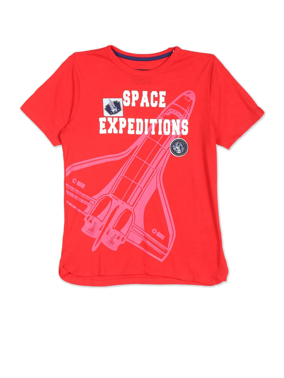 

Cherokee Boys Red & White Printed Round Neck T-shirt