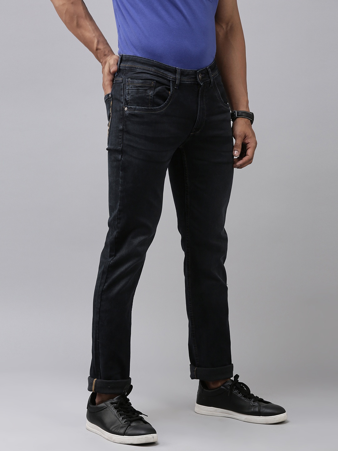 

VAN HEUSEN DENIM LABS Men Blue Slim Fit Stretchable Jeans