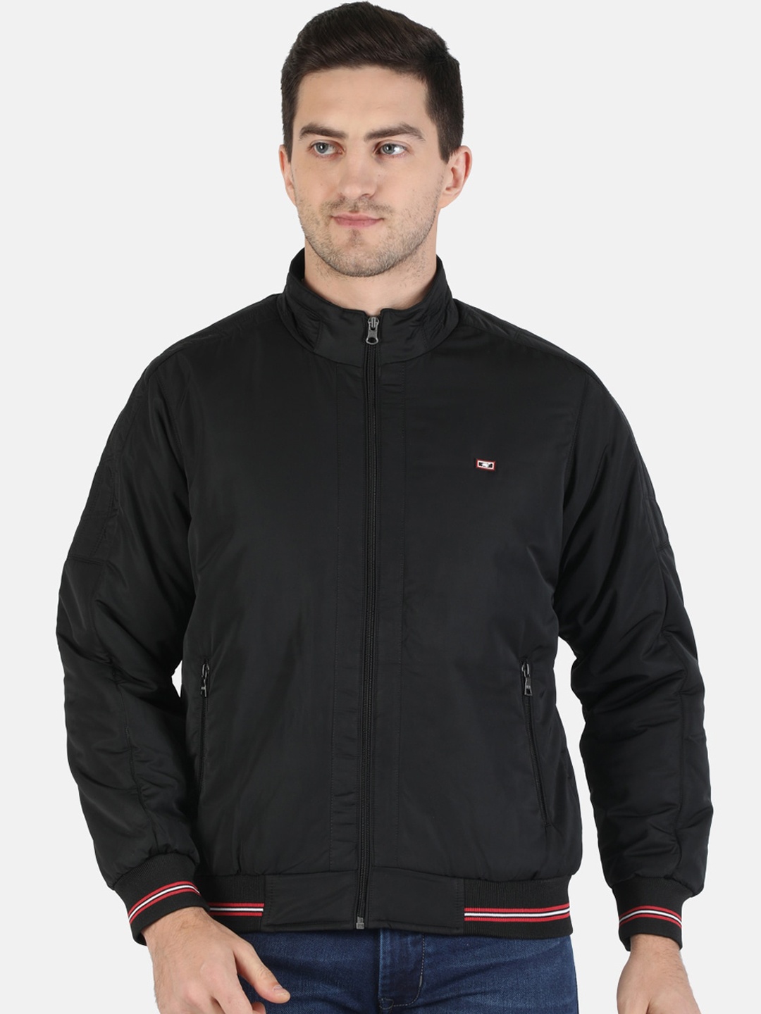 

Monte Carlo Men Black Lightweight Bomber Jacket