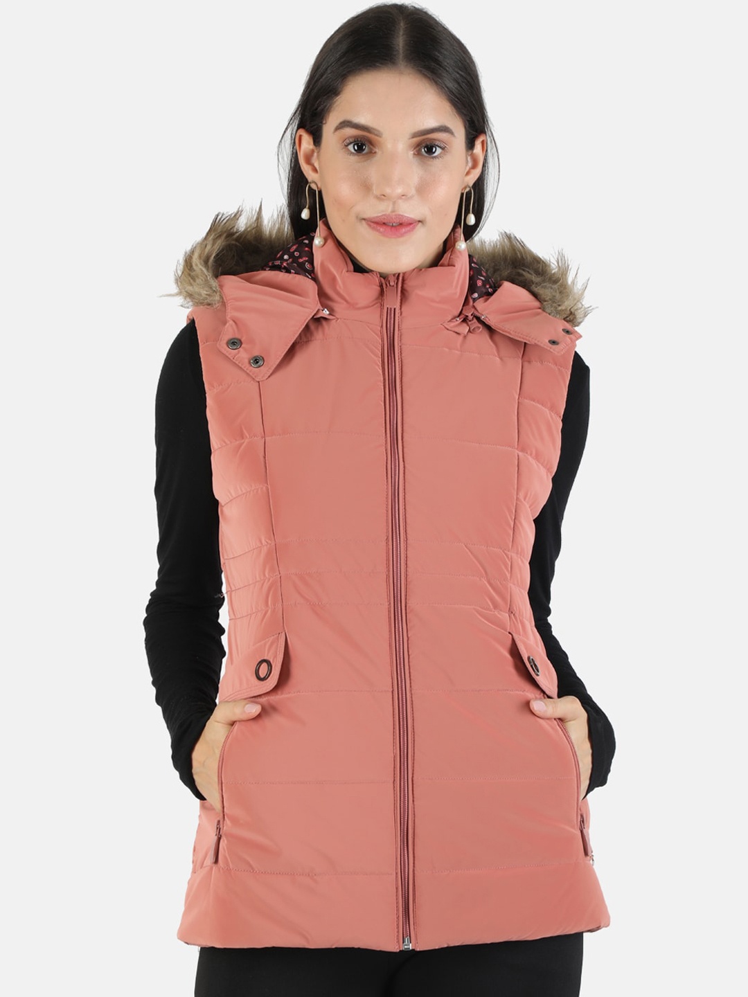

Monte Carlo Women Coral Pink Lightweight Parka Jacket