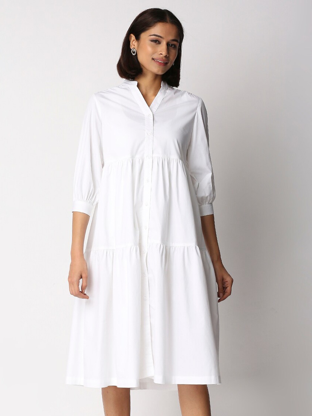 

20Dresses White Cotton A-Line Dress