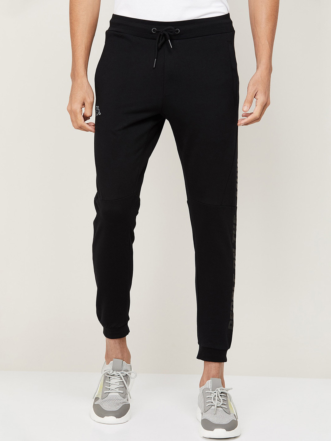 

Kappa Men Grey Cotton Joggers Trousers