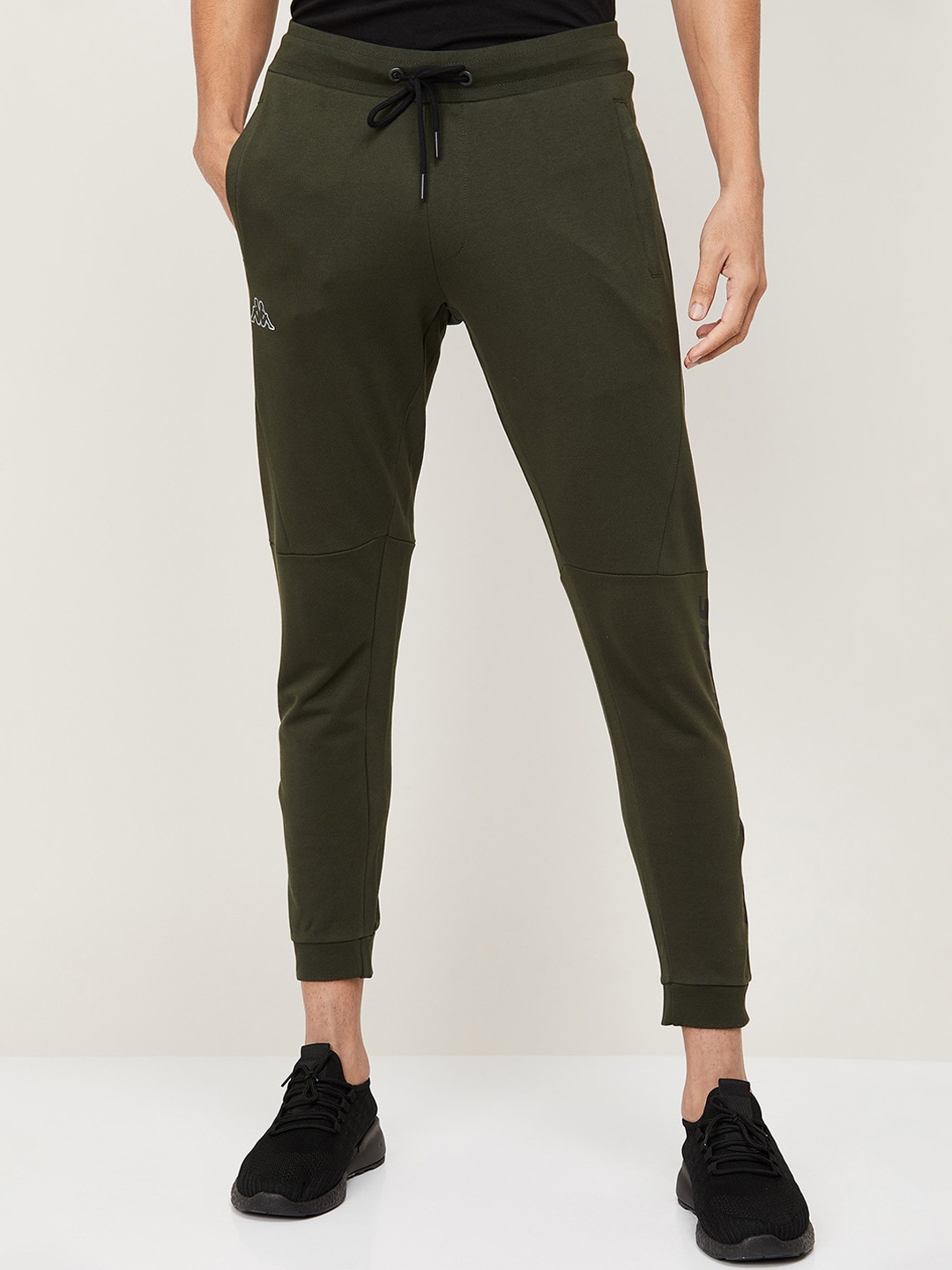 

Kappa Men Olive Green Cotton Joggers Trousers