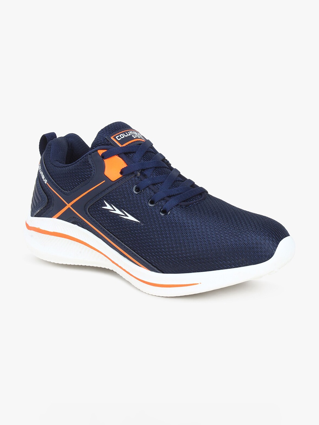

Columbus Men Navy Blue Mesh Running Non-Marking Shoes