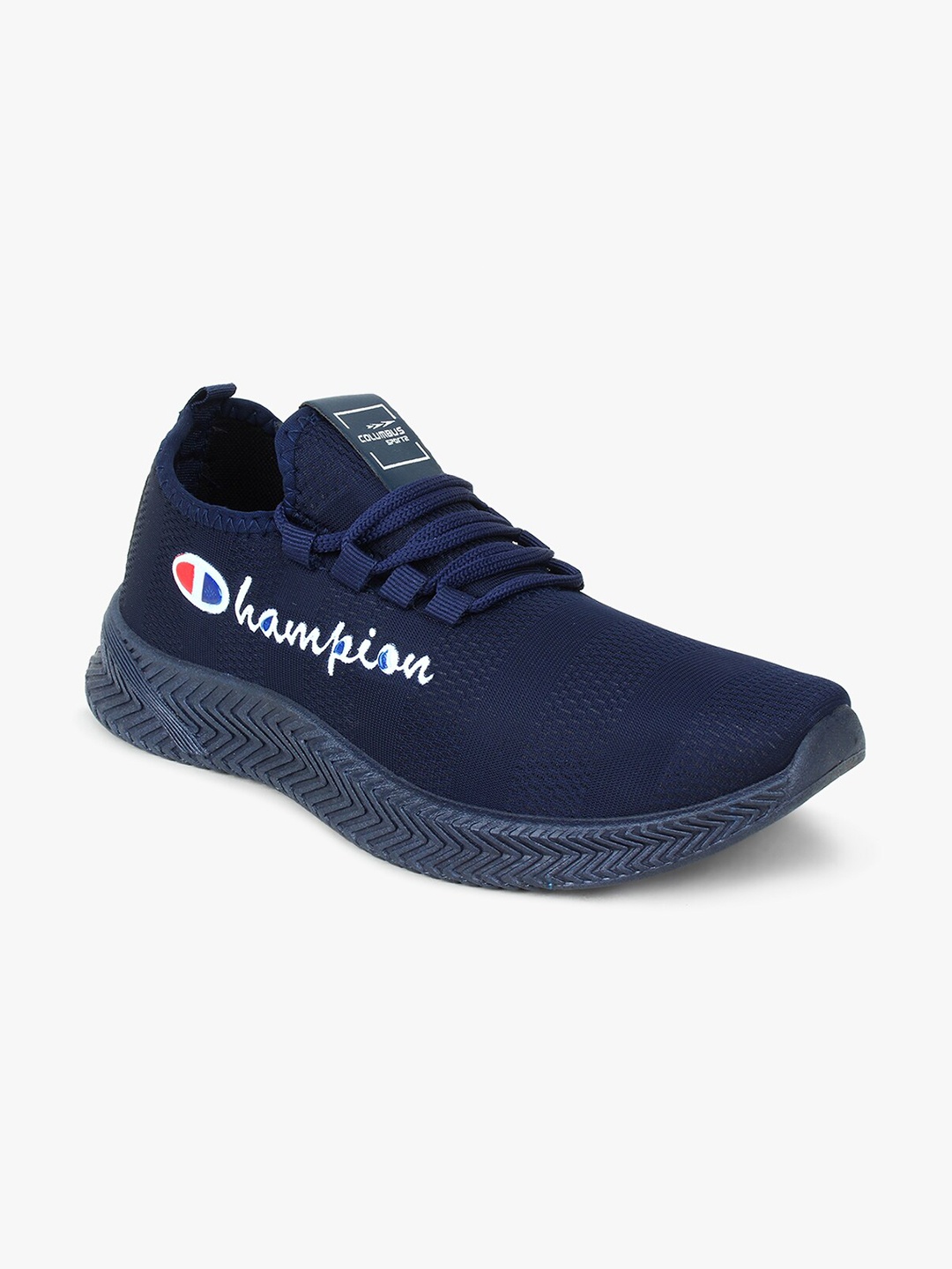 

Columbus Men Navy Blue Mesh Running Shoes