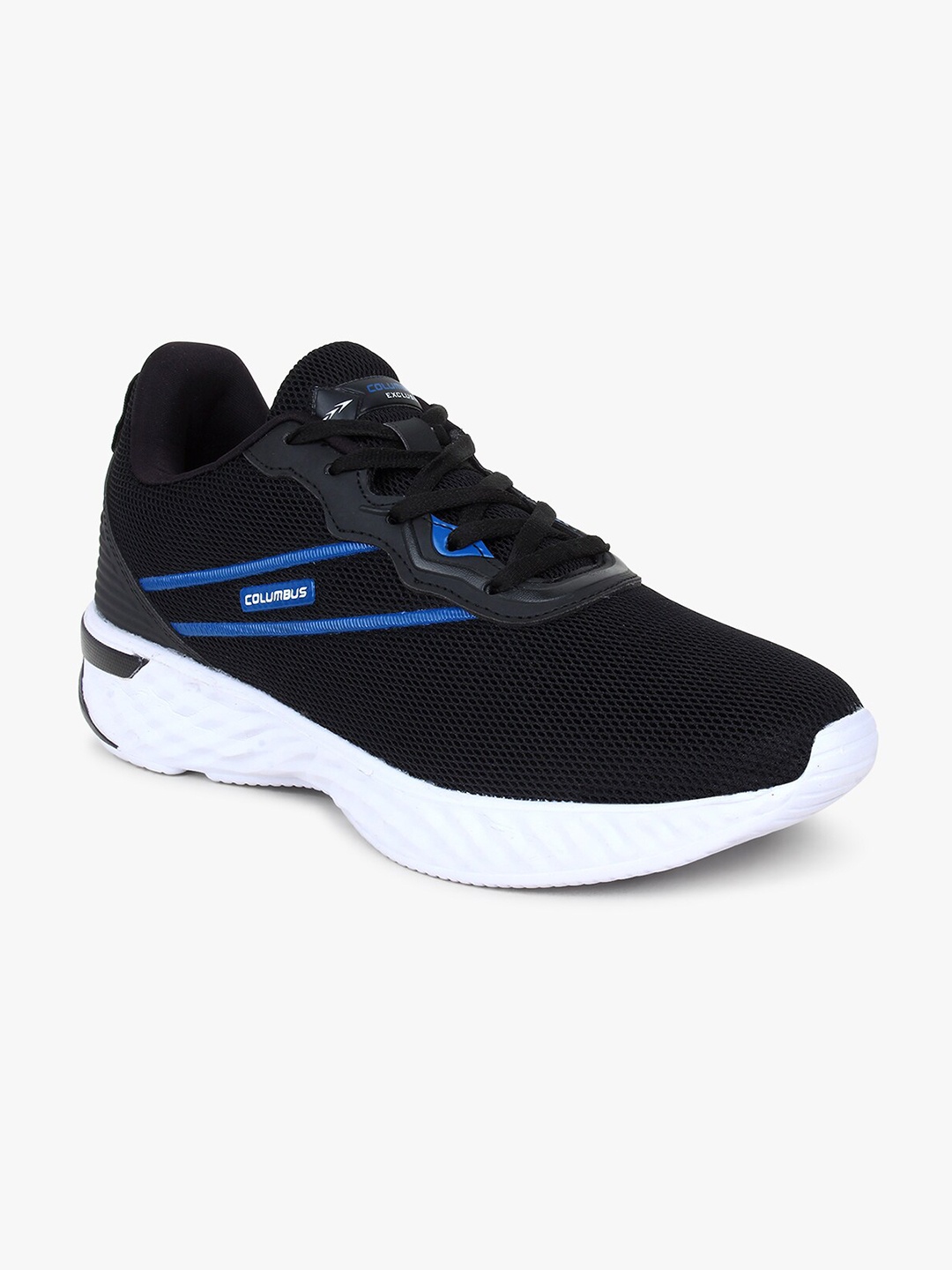 

Columbus Men Black Mesh Running Sports Shoes