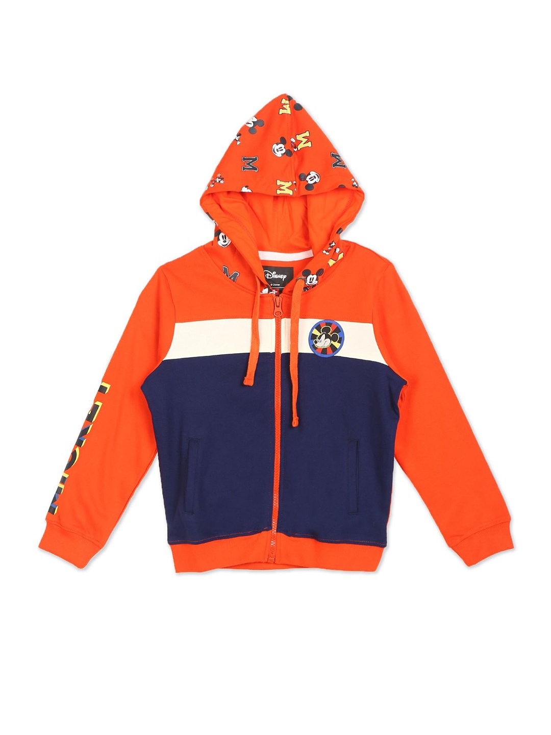 

Colt Boys Orange & Navy Blue Colourblocked Sweatshirt