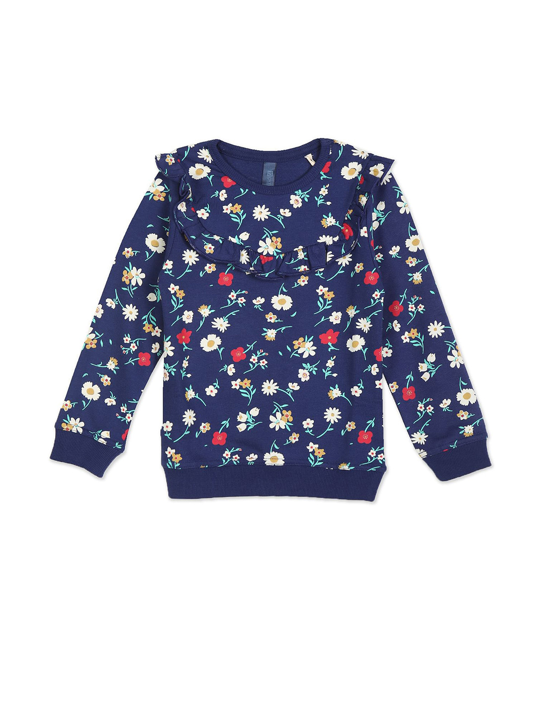 

Cherokee Girls Navy Blue Printed Sweatshirt