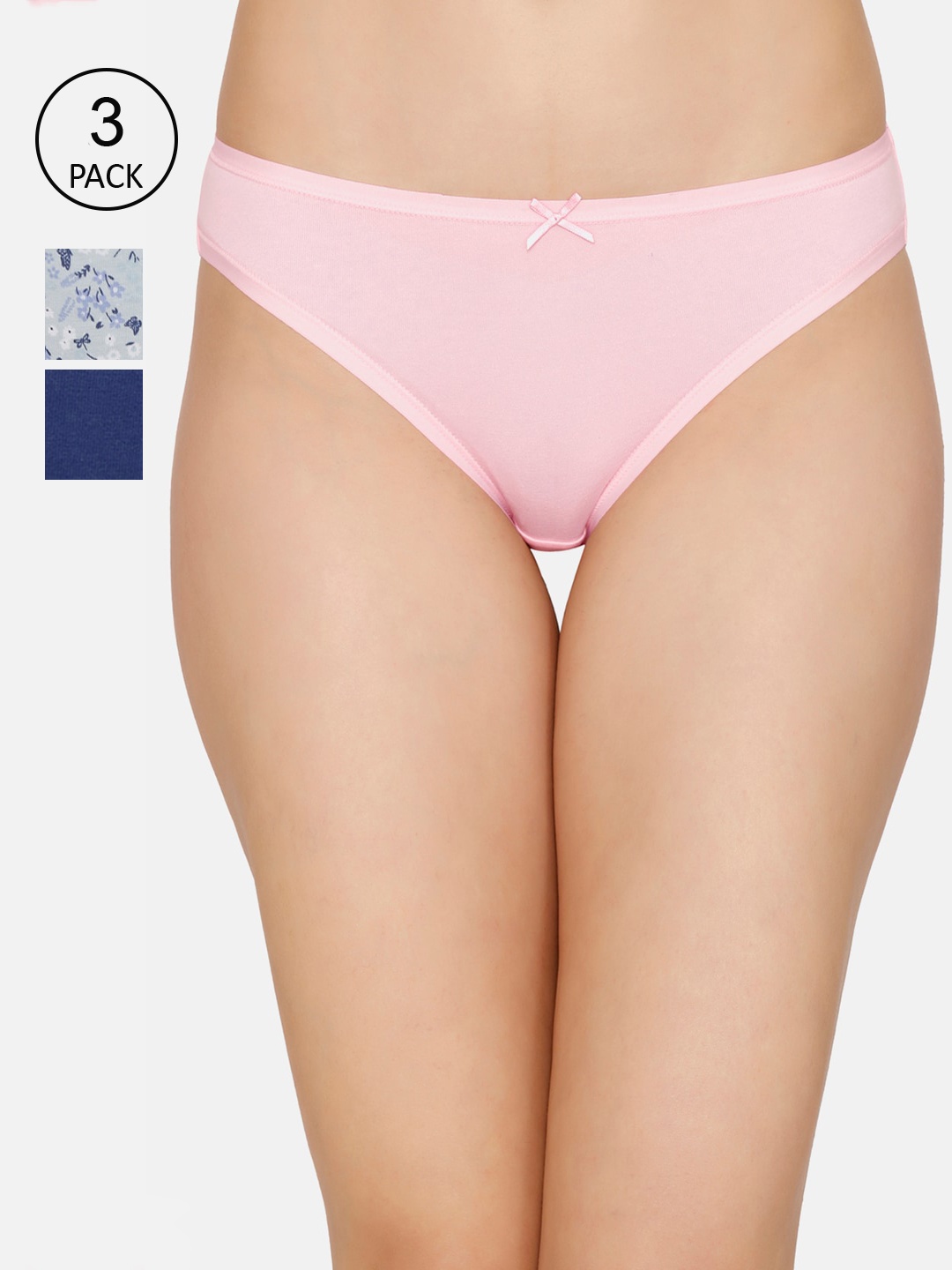 

every de by amante Women Pack of 3 Assorted Low Rise Bikini Briefs