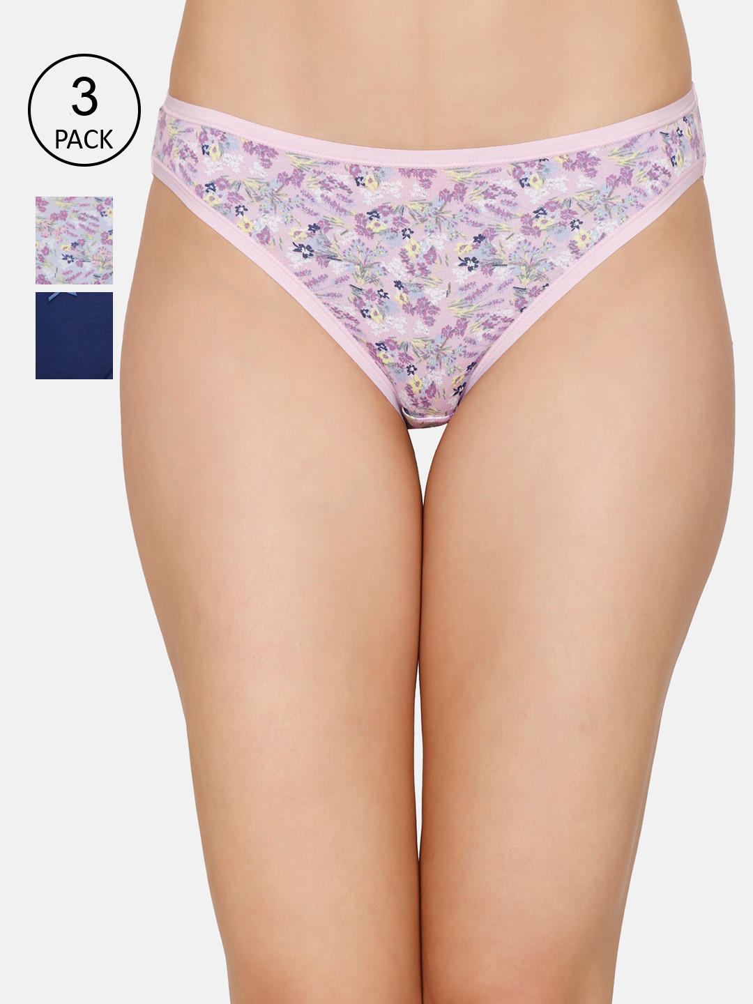 

every de by amante Women Pack Of 3 Assorted Bikini Briefs