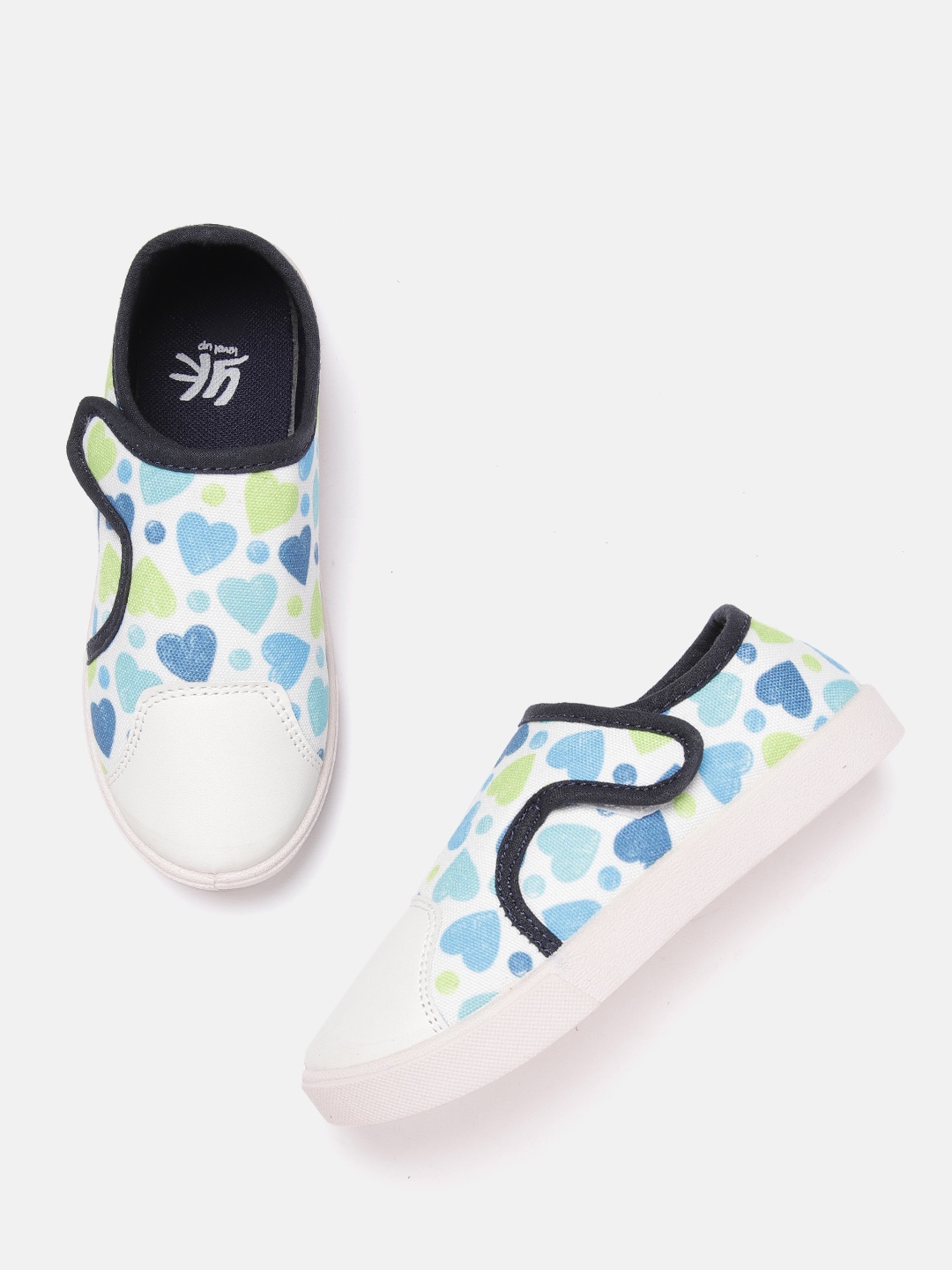 

YK Boys Blue & White Printed Slip-On Sneakers