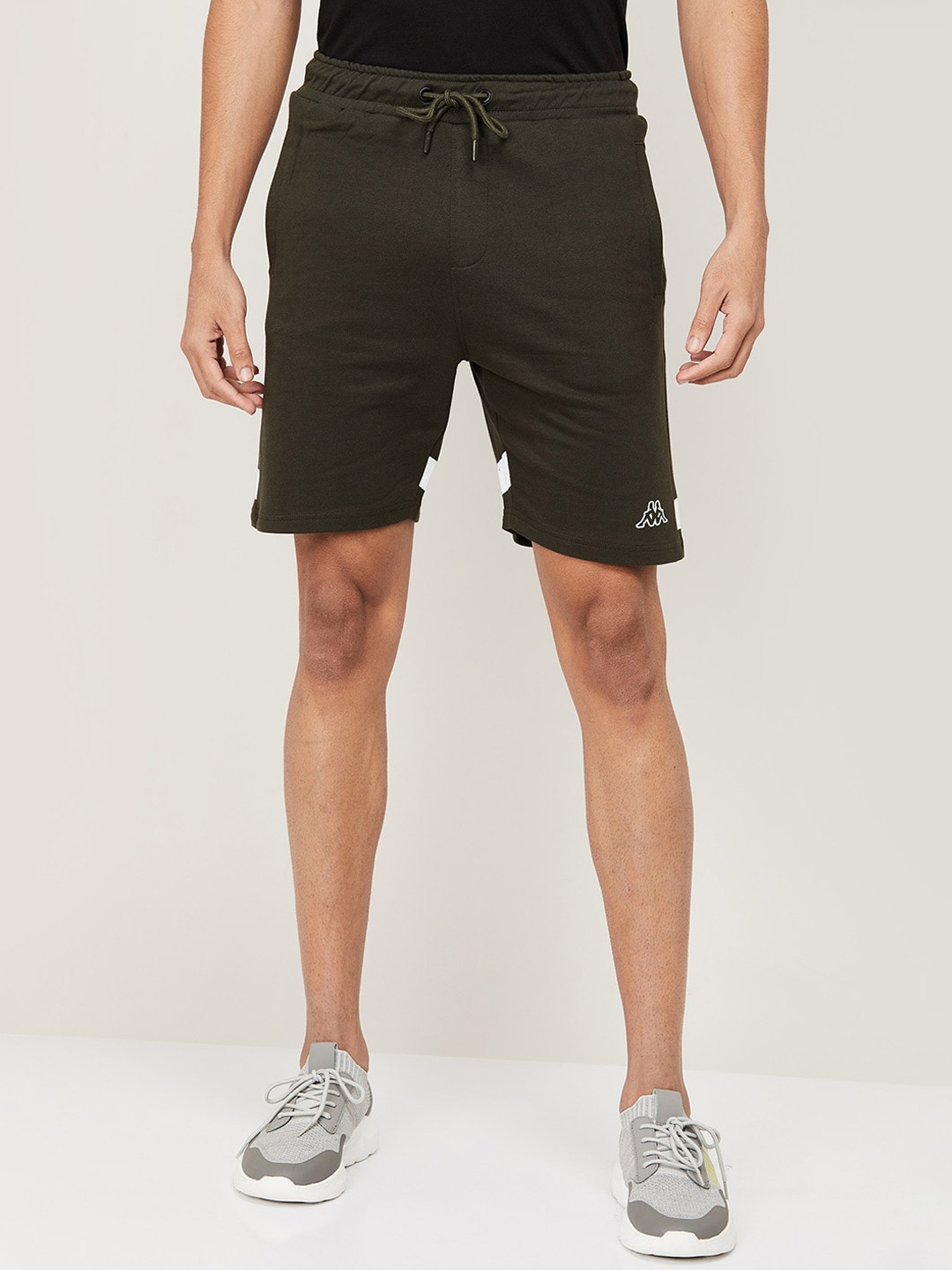 

Kappa Men Olive Green Training or Gym Sports Shorts