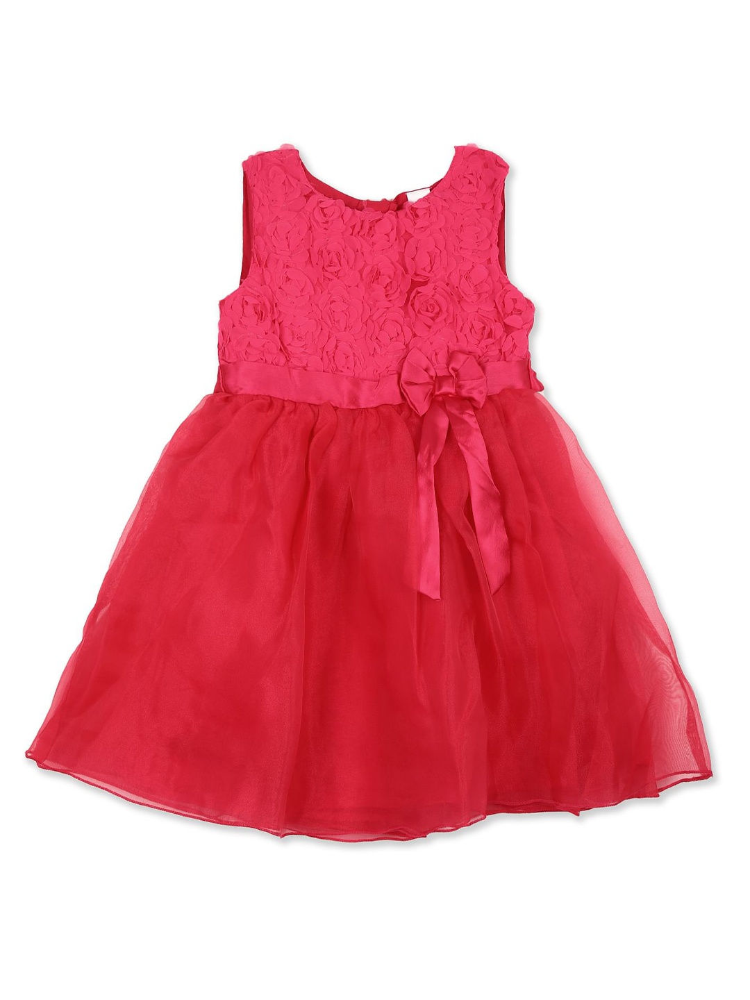 

Cherokee Girls Pink Flower Embellished Bow Dress