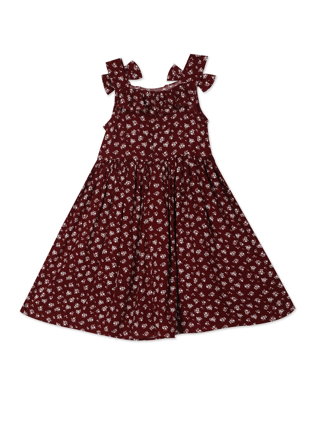

Cherokee Maroon Floral Dress