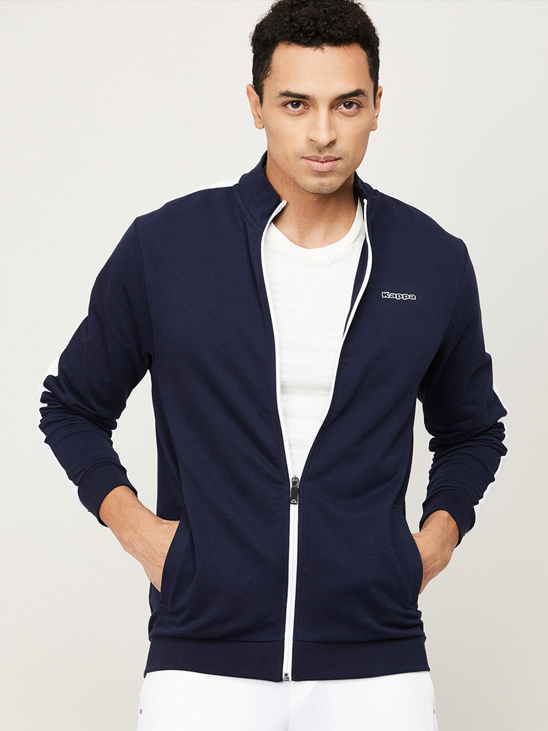 

Kappa Men Navy Blue Sweatshirt