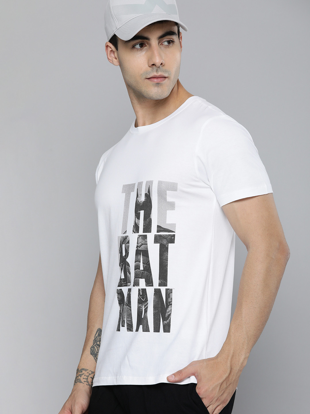 

Kook N Keech Batman Unisex White Typography Printed Pure Cotton T-shirt