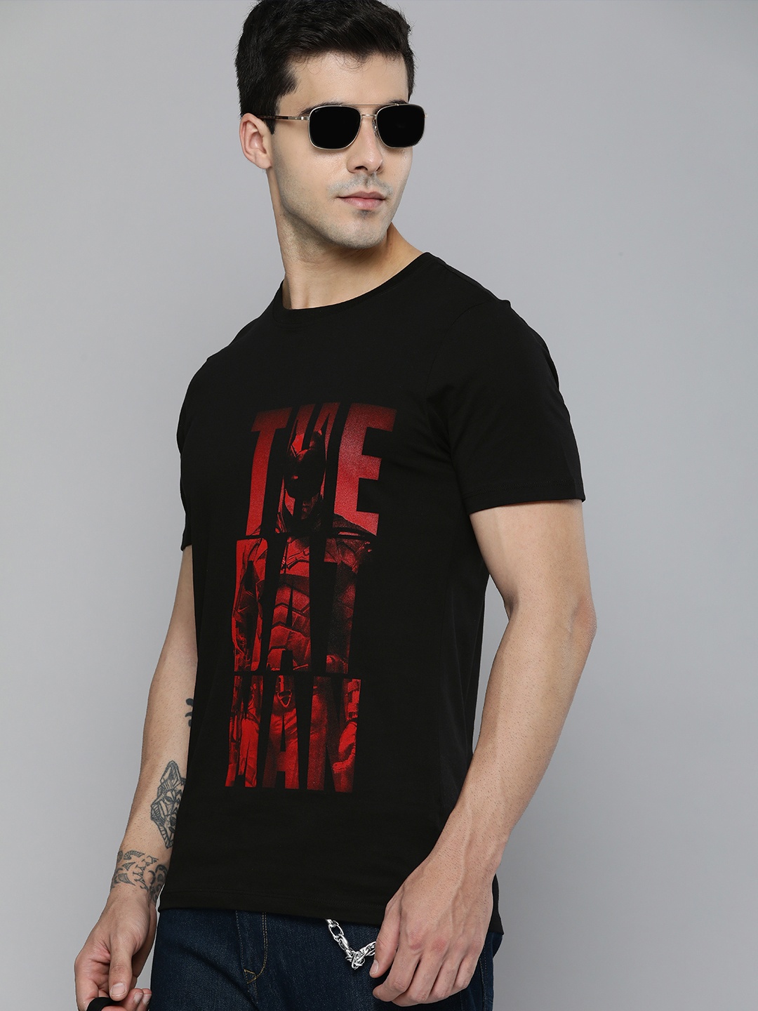 

Kook N Keech Batman Unisex Black Typography Printed Pure Cotton T-shirt