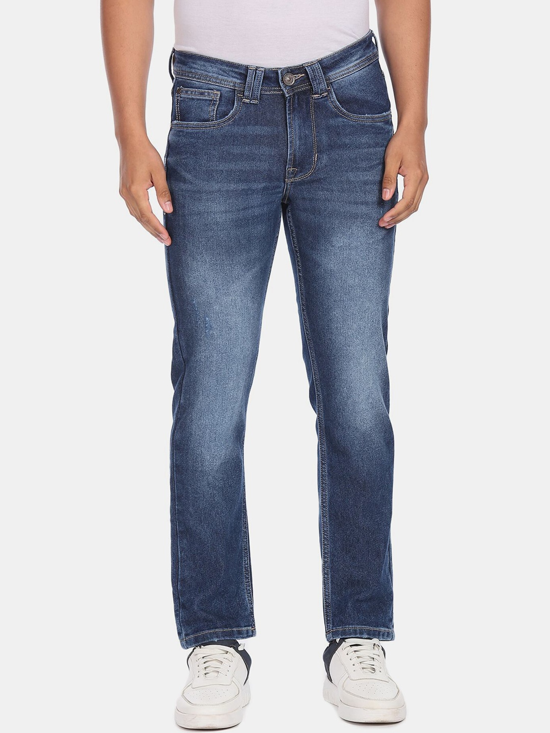 

Colt Men Blue Low Distress Heavy Fade Jeans