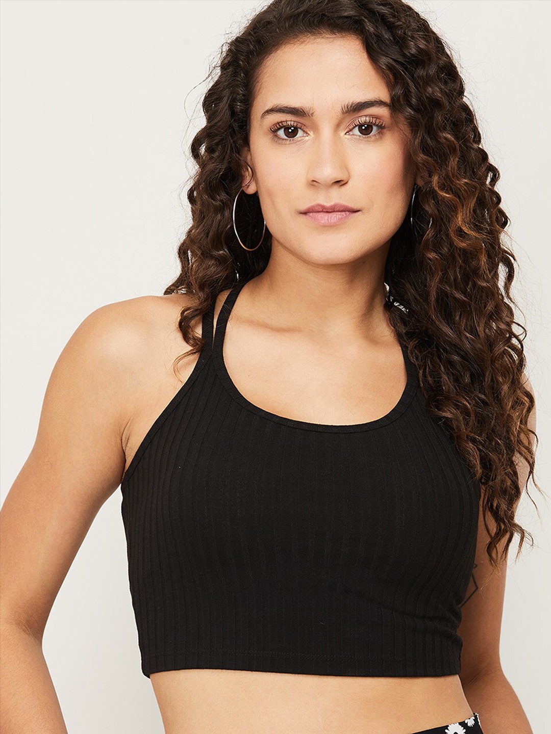 

Ginger by Lifestyle Black Bralette Crop Top