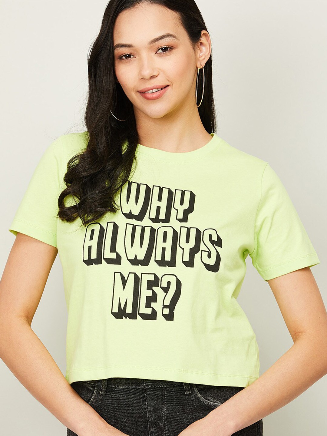 

Ginger by Lifestyle Green & Black Print Pure Cotton Top