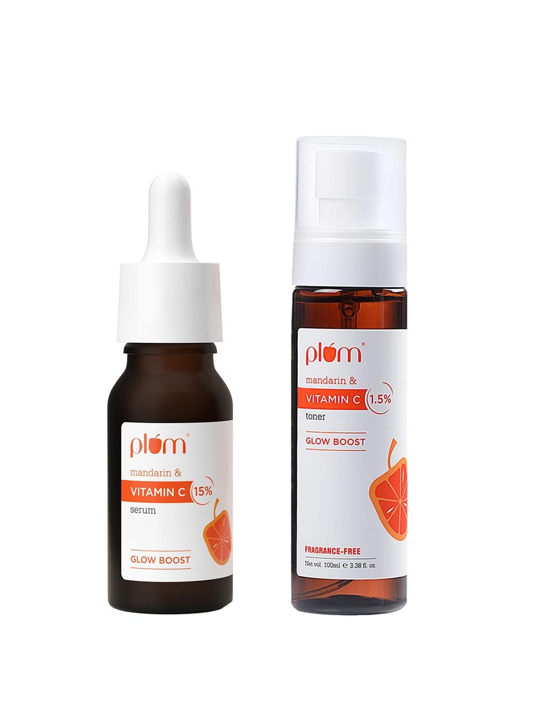 

Plum Set of Vitamin C Face Serum & Toner, White
