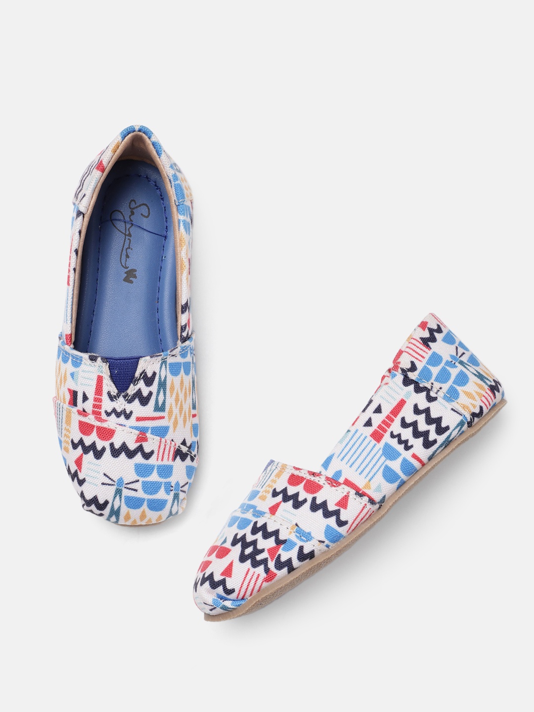 

Sangria Girls Printed Flats, White