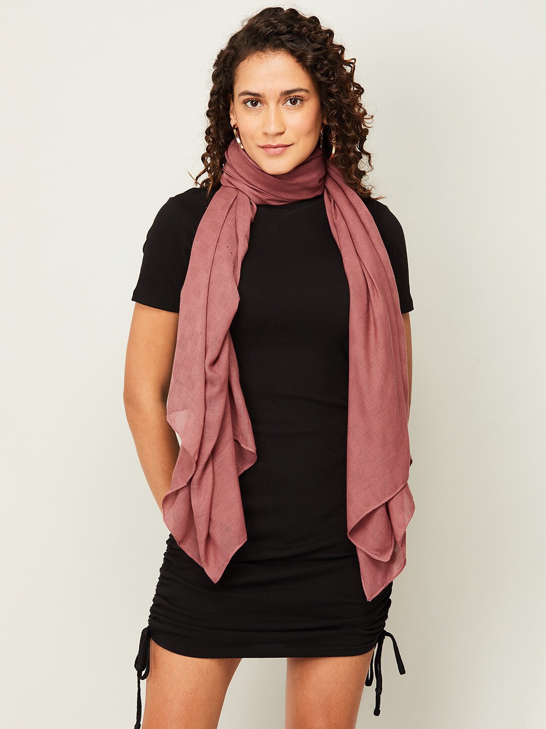 

Ginger by Lifestyle Women Pink Printed Stole