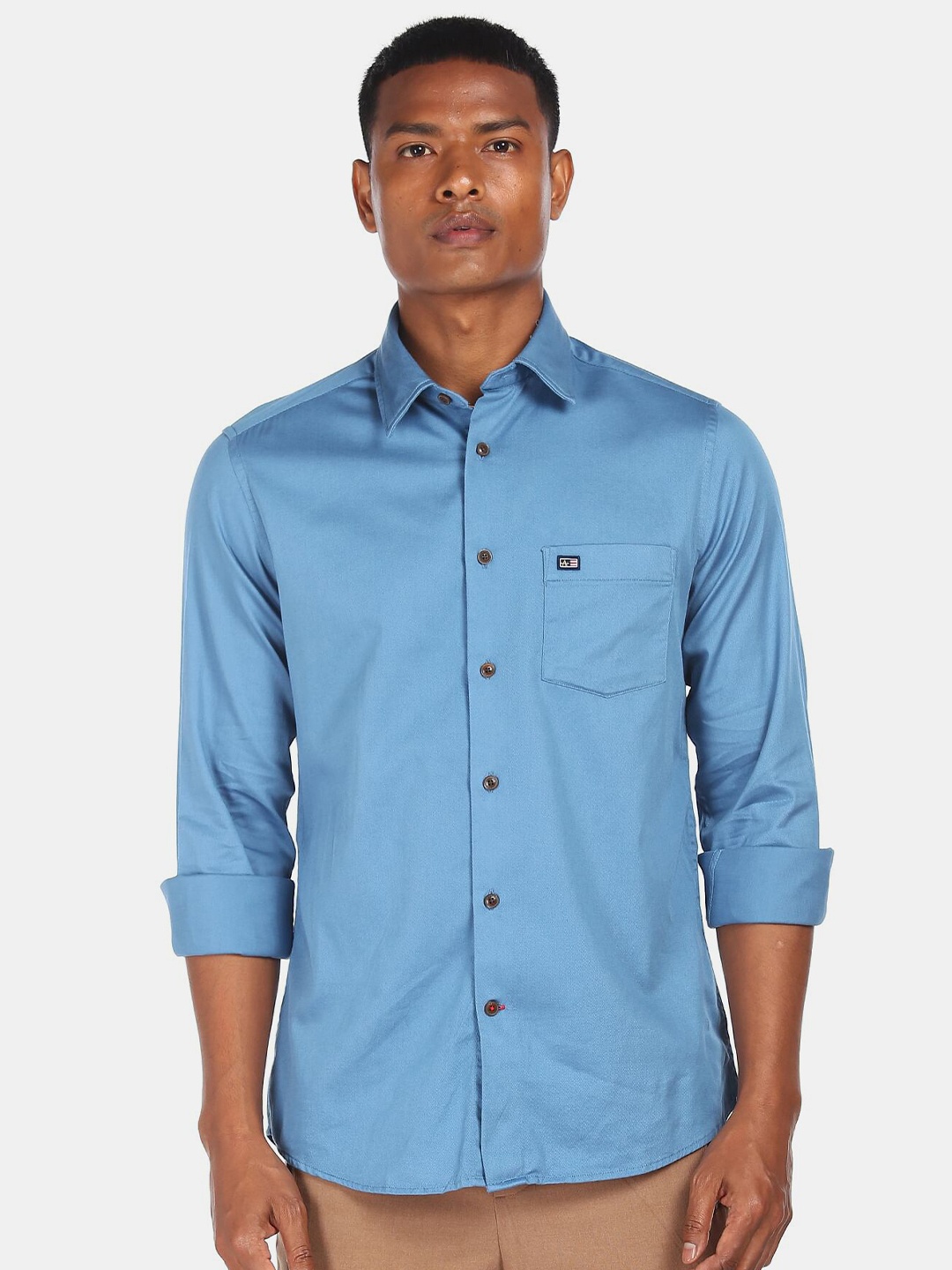 

Arrow Sport Men Blue Regular Fit Cotton Casual Shirt
