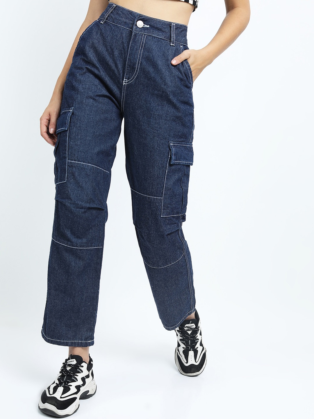 

Tokyo Talkies Women Blue Straight Fit Jeans