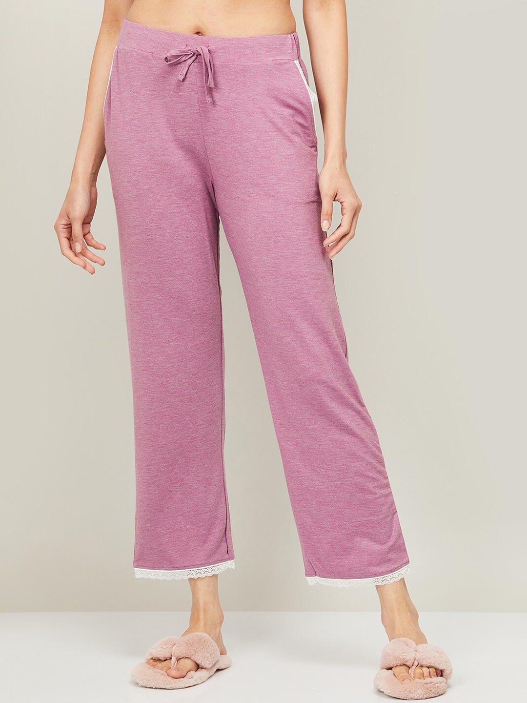 

Ginger by Lifestyle Women Purple Solid Lounge Pants