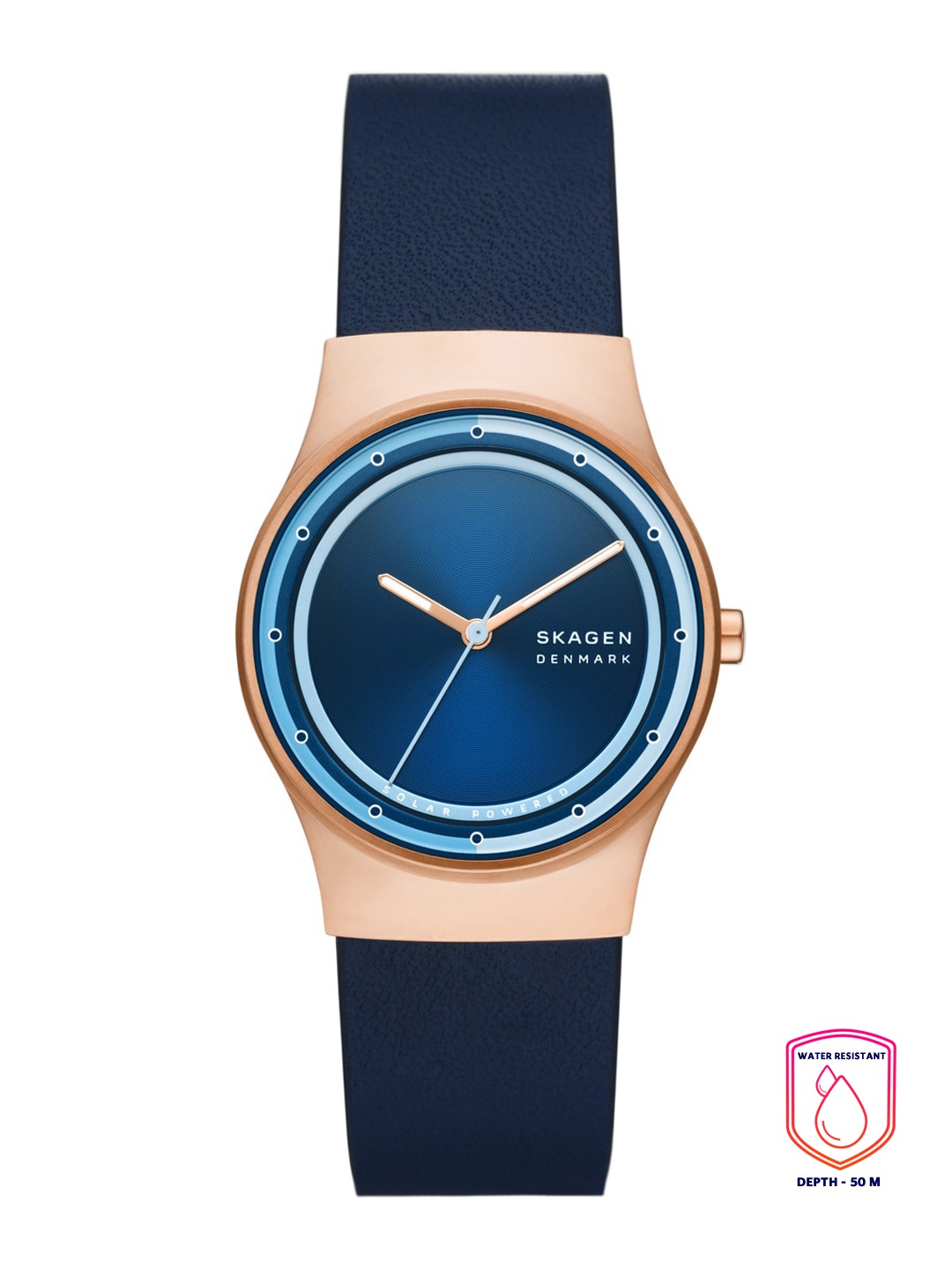 

SKAGEN Women Blue Dial & Blue Leather Straps Analogue Watch SKW3021