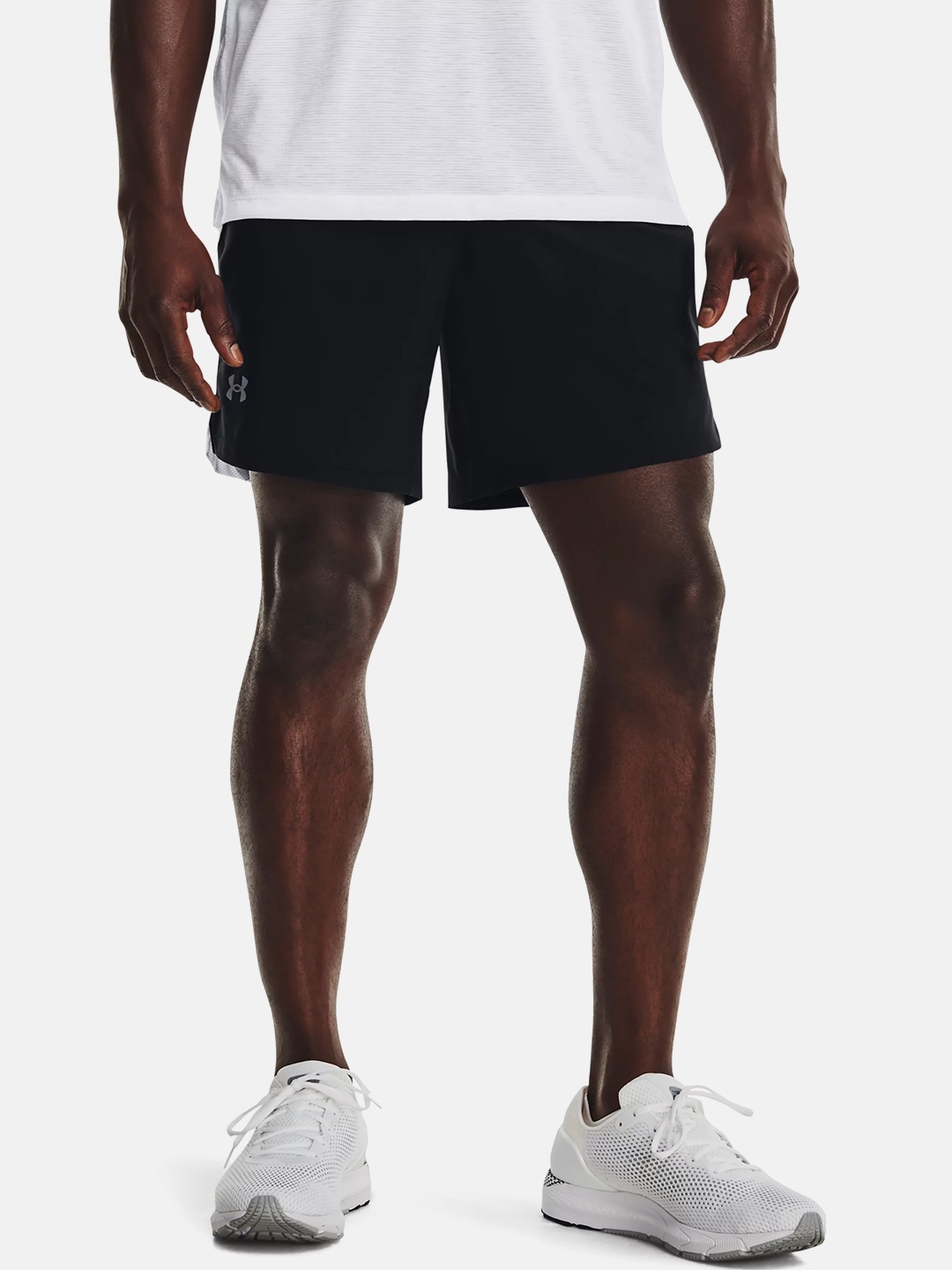 

UNDER ARMOUR Men Black Launch Run 7" Sports Shorts