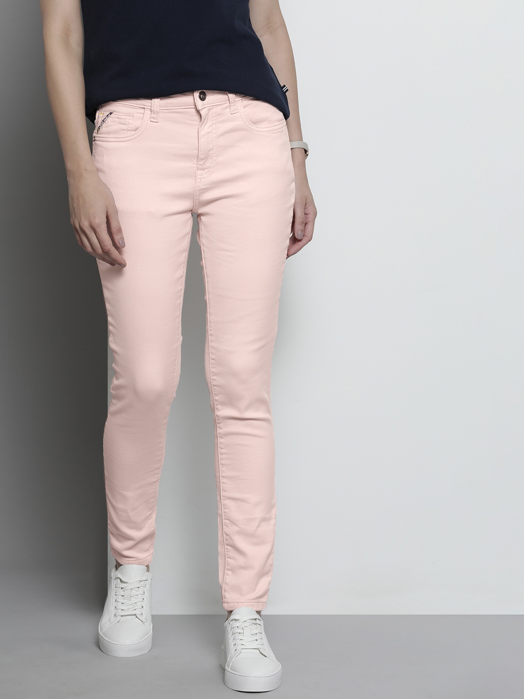 

Nautica Women Nude Pink Slim Fit Stretchable Jeans