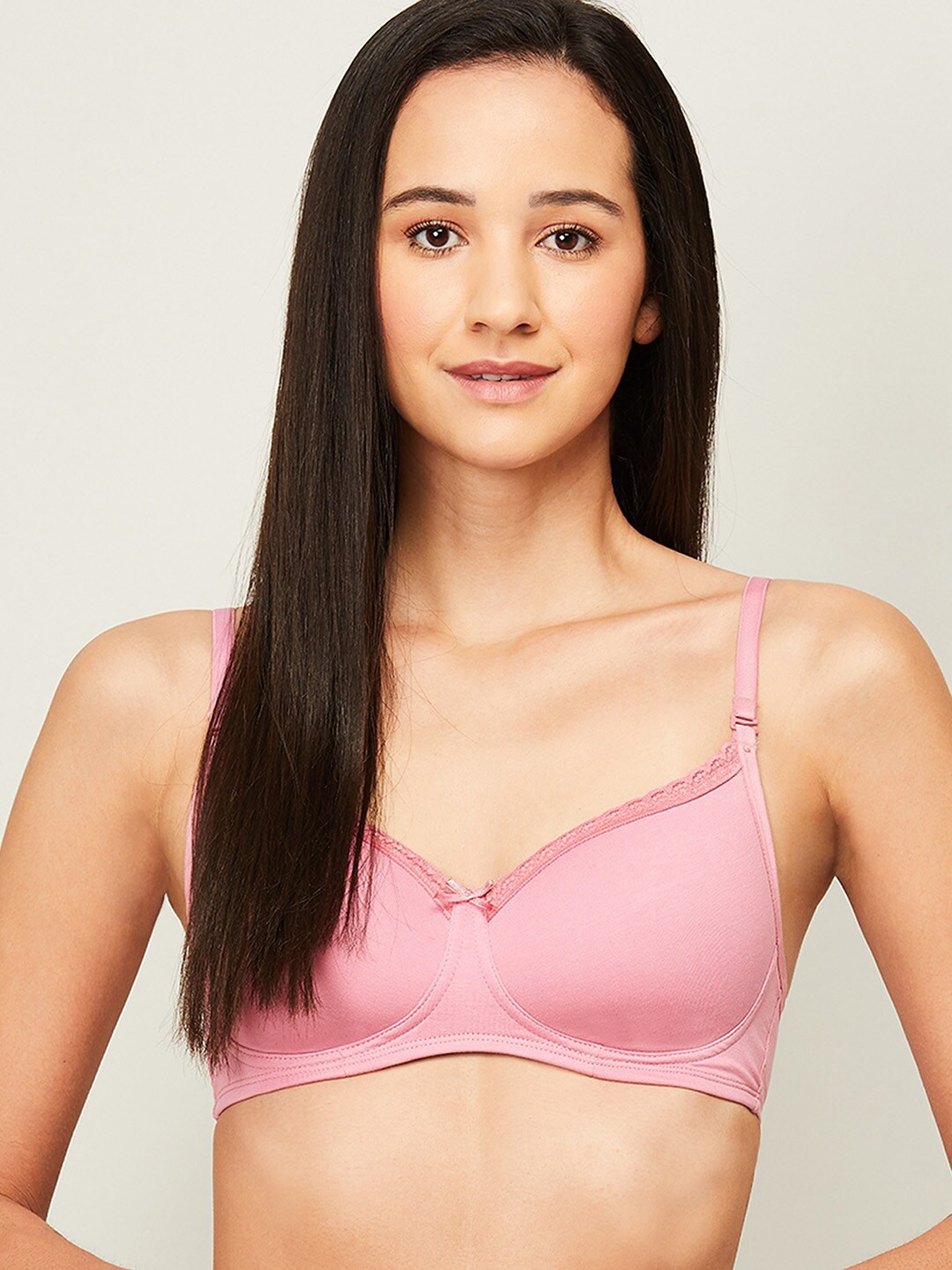 

Ginger by Lifestyle Pink Bra Underwired Lightly Padded