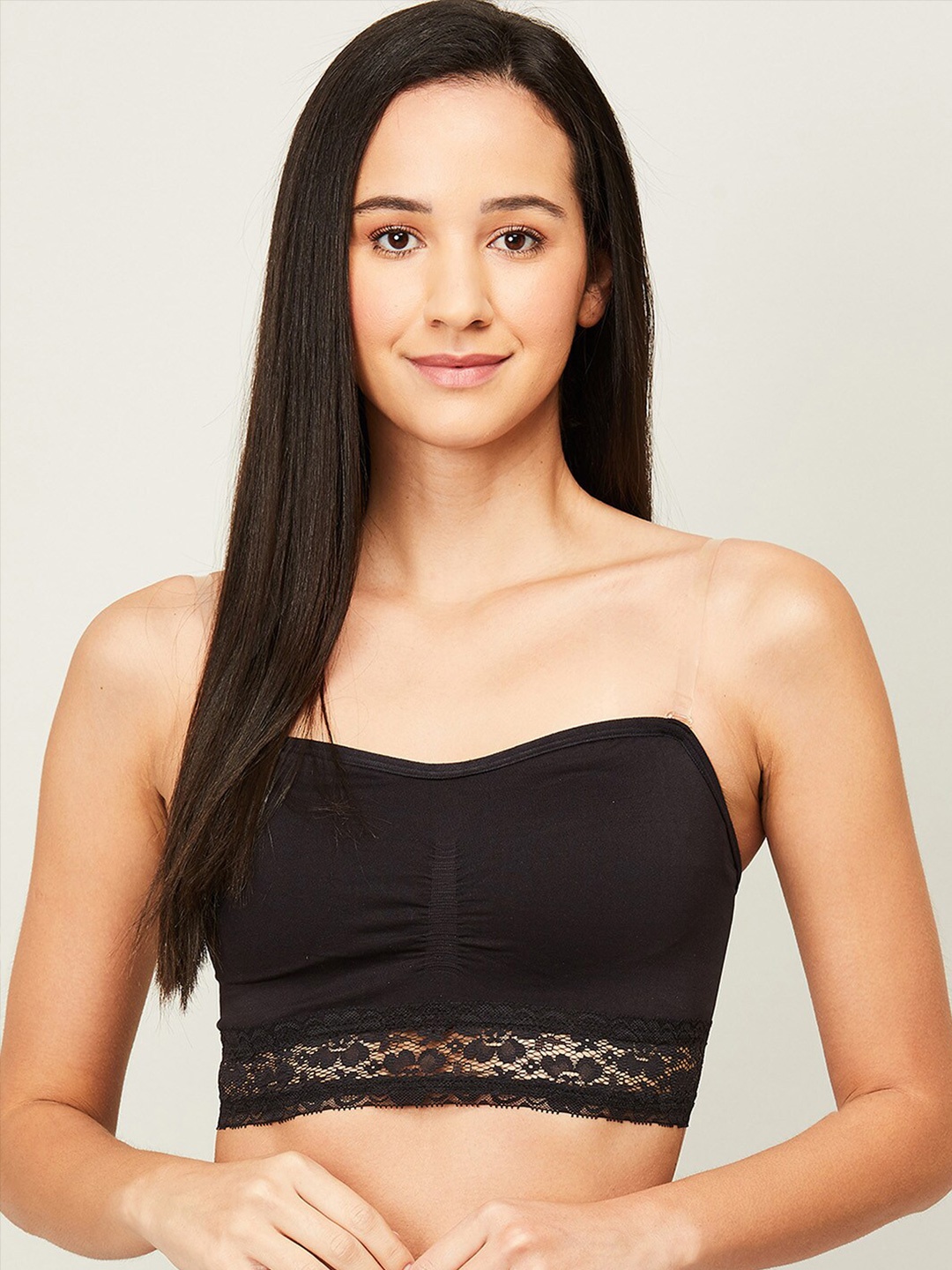 

Ginger by Lifestyle Black Bralette Bra Lightly Padded