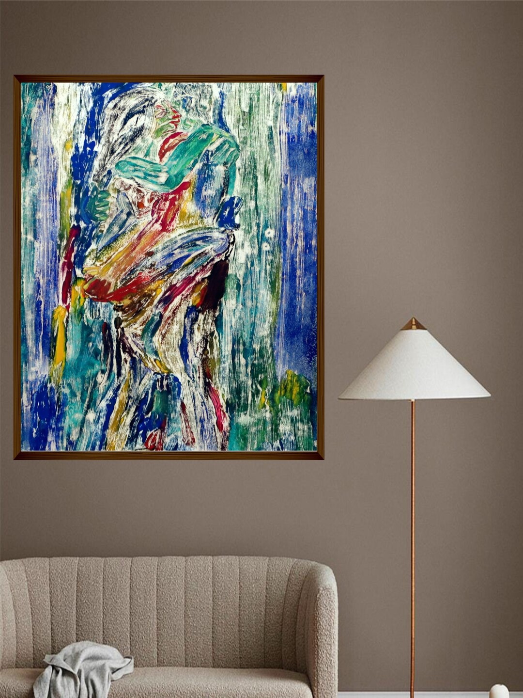 

The Art House Multicoloured Abstract Printed Framed Wall Art, Multi
