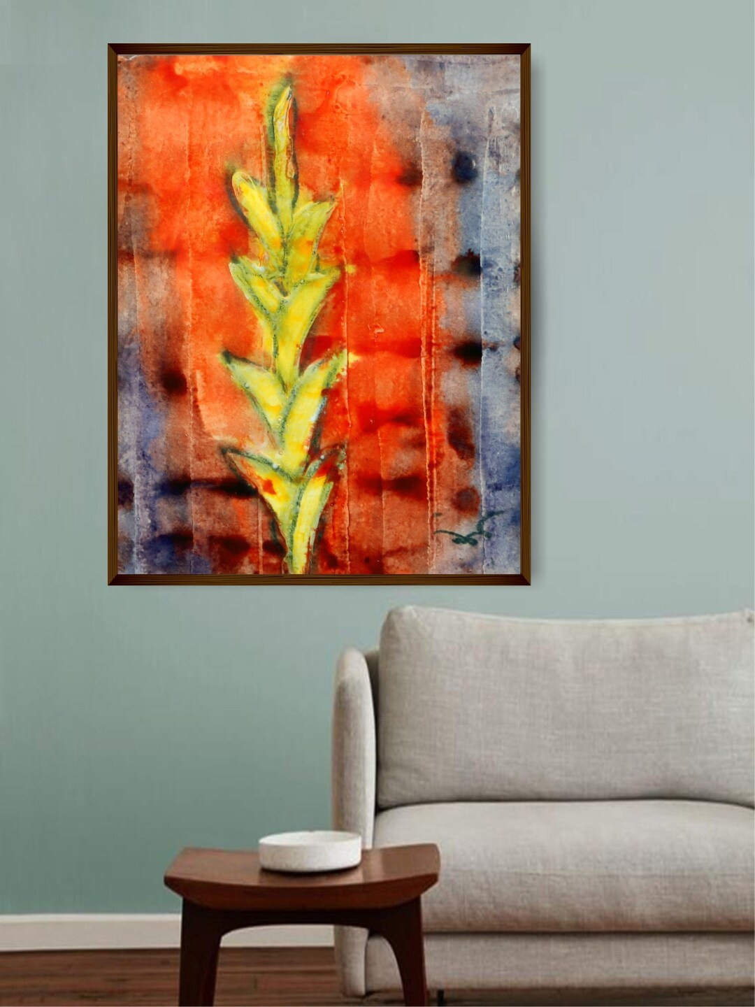 

The Art House Orange & Yellow Abstract Painting Wall Art