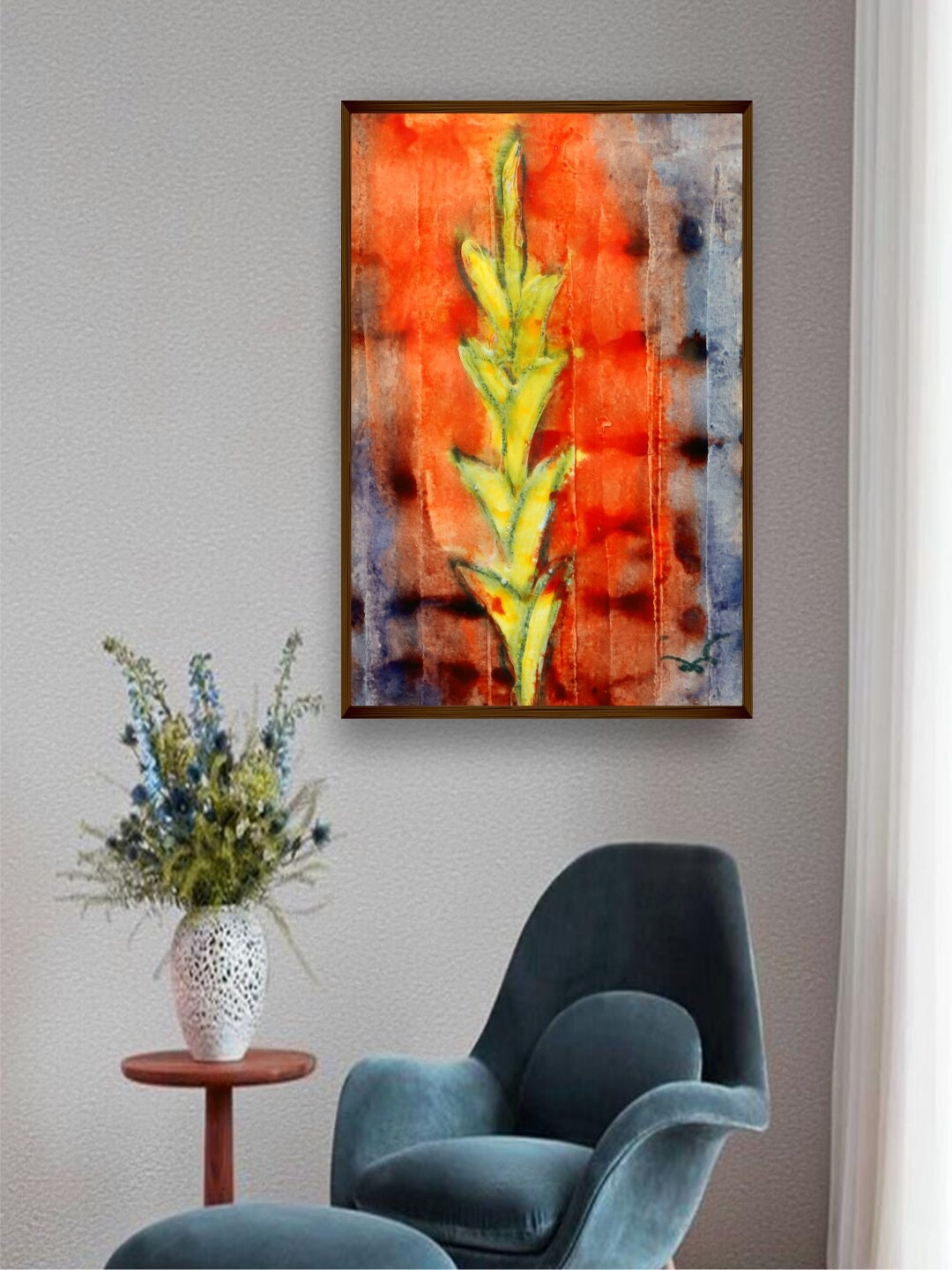 

The Art House Multicoloured Abstract Wall Painting, Multi