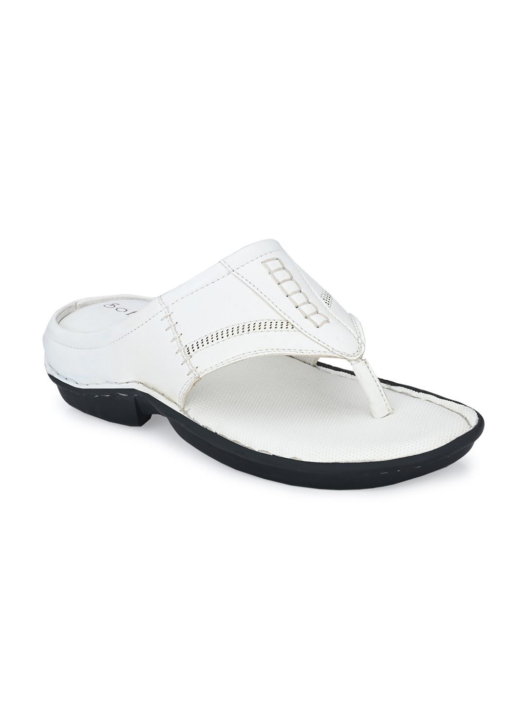 

SOFTIO Men White Solid Comfort Sandals
